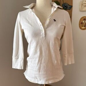Vintage Preppy Abercrombie & Fitch Henley